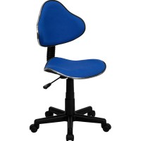 Flash Furniture Whitney Blue Fabric Swivel Ergonomic Task Office Chair