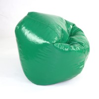 American Furniture Alliance Wet Look Vinyl Bean Bags, Jr Child, Green