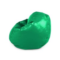 American Furniture Alliance Wet Look Vinyl Bean Bags, Jr Child, Green