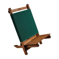 Byer Of Maine, Pangean Lounger, Green, Durable Hardwood With Heavy Duty Polyester, Easy To Fold And Carry, Wooden Beach Chair, Camping Chair, Foldable Chair, Portable Chair, Pangean Furniture