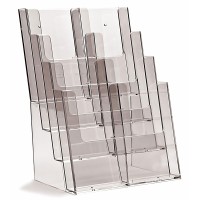 Taymar 4C230 Four Tier Display Stand For A4/Dl Leaflets And Brochures - Clear