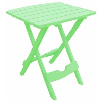 Adams Manufacturing 8500083700 Plastic Quikfold Side Table Summer Green