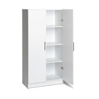 Elite 32 Inch Storage Cabinet White