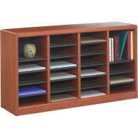 Safco Products 9311CY EZ Stor Wood Literature Organizer 24 Compartment Cherry