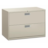 Hon Brigade 600 H692 Lateral File 42 X 18 X 284 2 Drawers Finish Light Gray