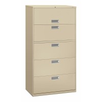 Hon Brigade 600 H685 Lateral File 36 X 18 X 67 5 Drawers Finish Putty