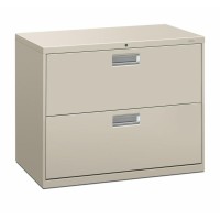 Hon Brigade 600 H682 Lateral File 36 X 18 X 284 2 Drawers Finish Light Gray