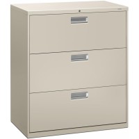 Hon Brigade 600 H683 Lateral File 36 X 18 X 409 3 Drawers Finish Light Gray