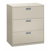 Hon Brigade 600 H683 Lateral File 36 X 18 X 409 3 Drawers Finish Light Gray