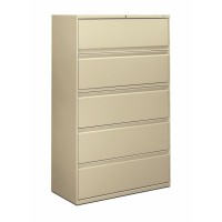 Hon Brigade 800 H895 Lateral File 42 X 18 X 67 5 Drawers Finish Putty