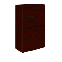 Hon 10500 Series 36 By 20 By 59-1/8-Inch 4-Drawer Lateral File, Mahogany