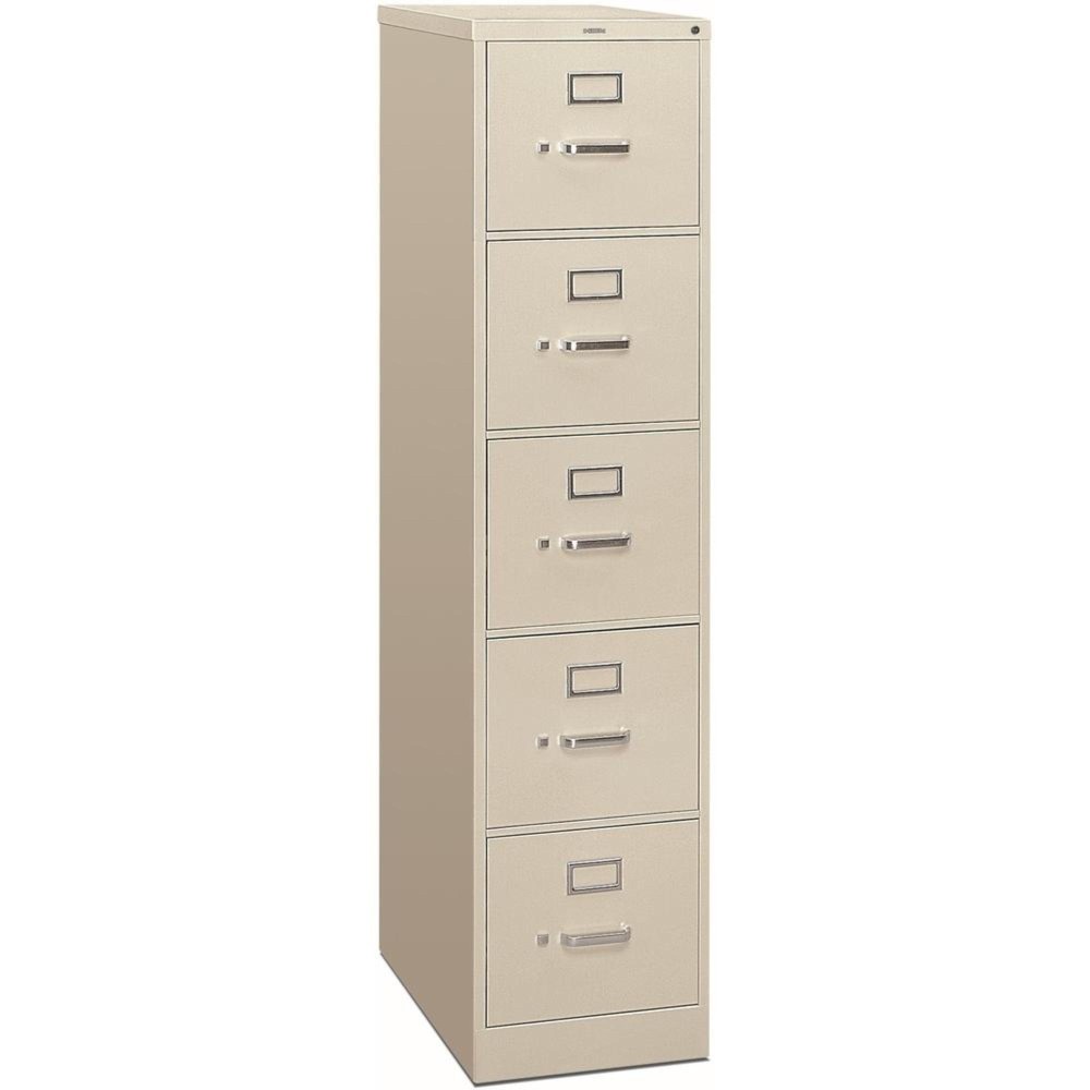 Hon 310 H315 File Cabinet 15 X 265 X 60 5 Drawers Finish Light Gray