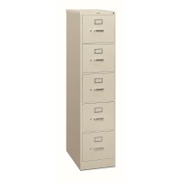 Hon 310 H315 File Cabinet 15 X 265 X 60 5 Drawers Finish Light Gray