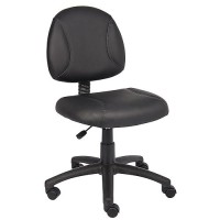 Boss Office Products Posture Task Chair, No Arms, Black