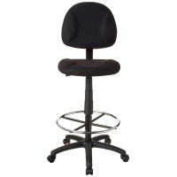 Boss Office Products Ergonomic Works Drafting Chair Without Arms In Black