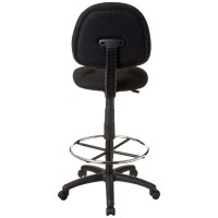 Boss Office Products Ergonomic Works Drafting Chair Without Arms In Black