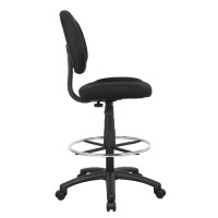 Boss Office Products Ergonomic Works Drafting Chair Without Arms In Black