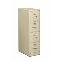 HON 510 H514 Vertical Column 15 x 25 x 52 4 Drawers Finish Putty