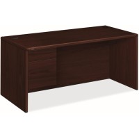 Hon 10700 H10784L Pedestal Desk 66 X 30 X 295 2 X Box File Drawersleft Side Waterfall Edge