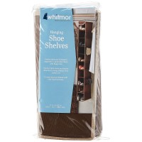 Whitmor Hanging Shoe Shelves 10 Section Closet Organizer Java