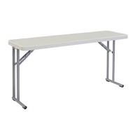 Nps 18 X 60 Heavy Duty Seminar Folding Table, Speckled Gray, 700 Lb Capacity