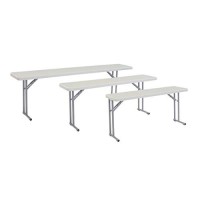 Nps 18 X 60 Heavy Duty Seminar Folding Table, Speckled Gray, 700 Lb Capacity