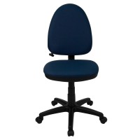 Flash Furniture Mid-Back Navy Blue Fabric Multifunction Swivel Ergonomic Task Office Chair With Adjustable Lumbar Support