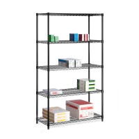 Honeycando Shf01440 5Tier Black Storage Shelves 800 Lbs