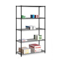 Honeycando Shf01440 5Tier Black Storage Shelves 800 Lbs