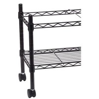 Safco Products 5201Bl Wire Mobile File Cart : Letter & Legal Hanging Folders, Steel Wire, Durable Black Powder Coat Finish, 4 Swivel Wheels For Easy Mobility