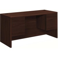 HON 10700 H10765 Pedestal Credenza 60 x 24 x 295 4 x Box File Drawers Double Pedestal Waterfall Edge Finish Mahog