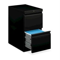 Hon Brigade Mobile Pedestal 2 File Drawers Full Radius Pull 15W X 2278D X 28H Black Finish