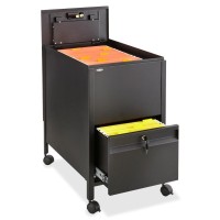 Safco Rollaway Mobile File Cart 300 Lb Capacity 4 Casters 2 Caster Size Steel X 17 Width X 26 Depth X 28 Height Blac