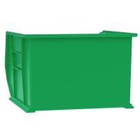 Akromils 30270 Akrobins Plastic Storage Bin Hanging Stacking Containers 18Inch X 16Inch X 11Inch Green 3Pack