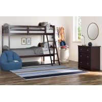 Storkcraft Long Horn Twinovertwin Bunk Bed Espresso Greenguard Gold Certified Converts To 2 Individual Twin Beds Wood Sl