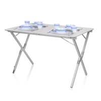 Campart Travel Ta-0802 Camping Table Texas,Silver,110 X 70 X 70Cm