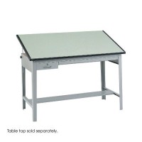 Safco Products Precision Drafting Table Base For Use With 3952, 3953 Table Top, Sold Separately, Gray