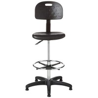 Safco Products 6912 Soft Tough Extended Height Deluxe Workbench Chair, Black