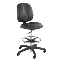 Safco Products 7083Bl Apprentice Ii Extended Height Chair (Optional Arms Sold Separately), Black
