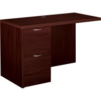 HON Valido Left Return 48W 2Drawer 48 x 24 x 295 2 x File Drawers Single Pedestal on Left Side Ribbon Edge Mate