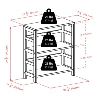 Capri 2Section M Storage Shelf With 4 Foldable Beige Fabric Baskets