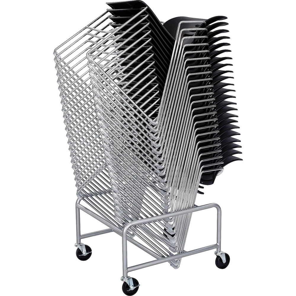 Safco Products 4190Sl Sled Base Stack Chair Cart For Use With Veer And Vy Stack Chairs. Sold Separately, Silver