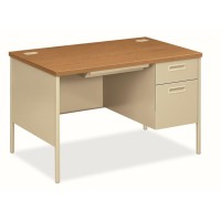 Hon Metro Classic Hp3251R Pedestal Desk 48 X 30 X 295 2 X Box File Drawersright Side Square Edge Finish Harvest Pu