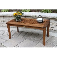 Outdoor Interiors 390070 Eucalyptus Coffee Table