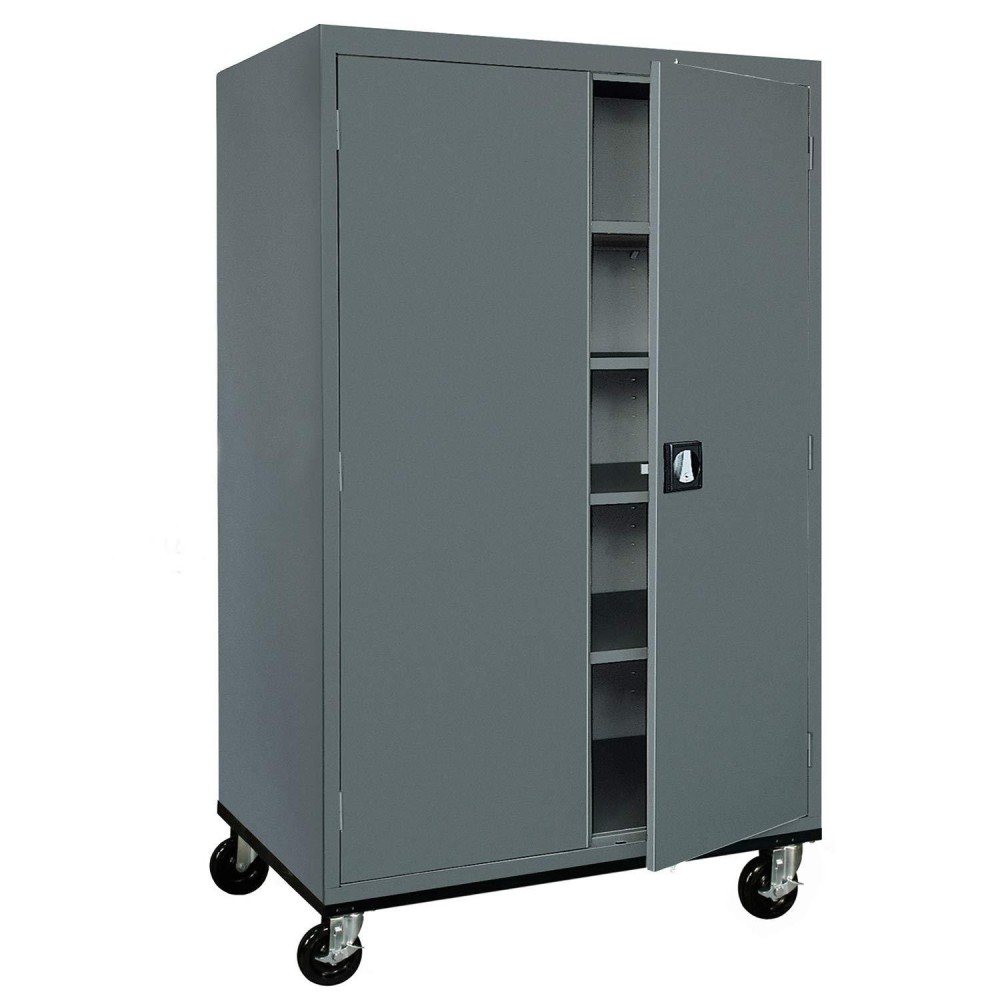 Sandusky Lee Ta4R462472-02 Transport Series Mobile Storage Cabinet, Charcoal