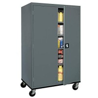 Sandusky Lee Ta4R462472-02 Transport Series Mobile Storage Cabinet, Charcoal