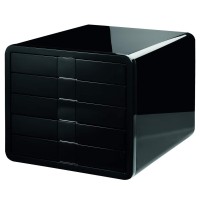 Han Ibox 5-Drawer Desktop Organizer, Black (Hibdo5-Bk)