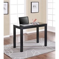 Ameriwood Home Parsons Computer Desk With Drawer, Black