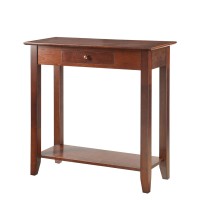 Convenience Concepts American Heritage 1 Drawer Hall Table With Shelf Espresso