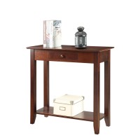 Convenience Concepts American Heritage 1 Drawer Hall Table With Shelf Espresso